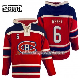 Montreal Canadiens Shea Weber 6 Červená Sawyer Mikiny Hooded - Dětské